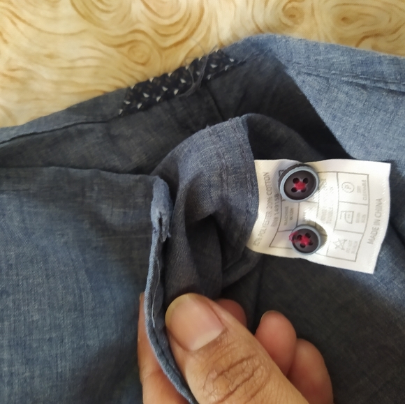 Boys denim button up shirt - Picture 7 of 9